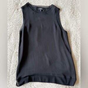 Theory Silk Black Tank Top